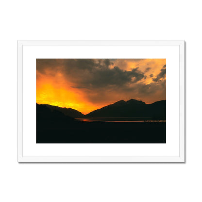 Loch Leven Sunset Glencoe Scottish Landscape Photography | Framed &amp; Mounted Prints From Scotland