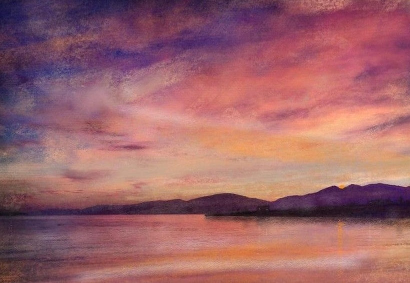 Loch Linnhe Dusk Art Prints from my Lochs & Mountains Art Gallery Collection