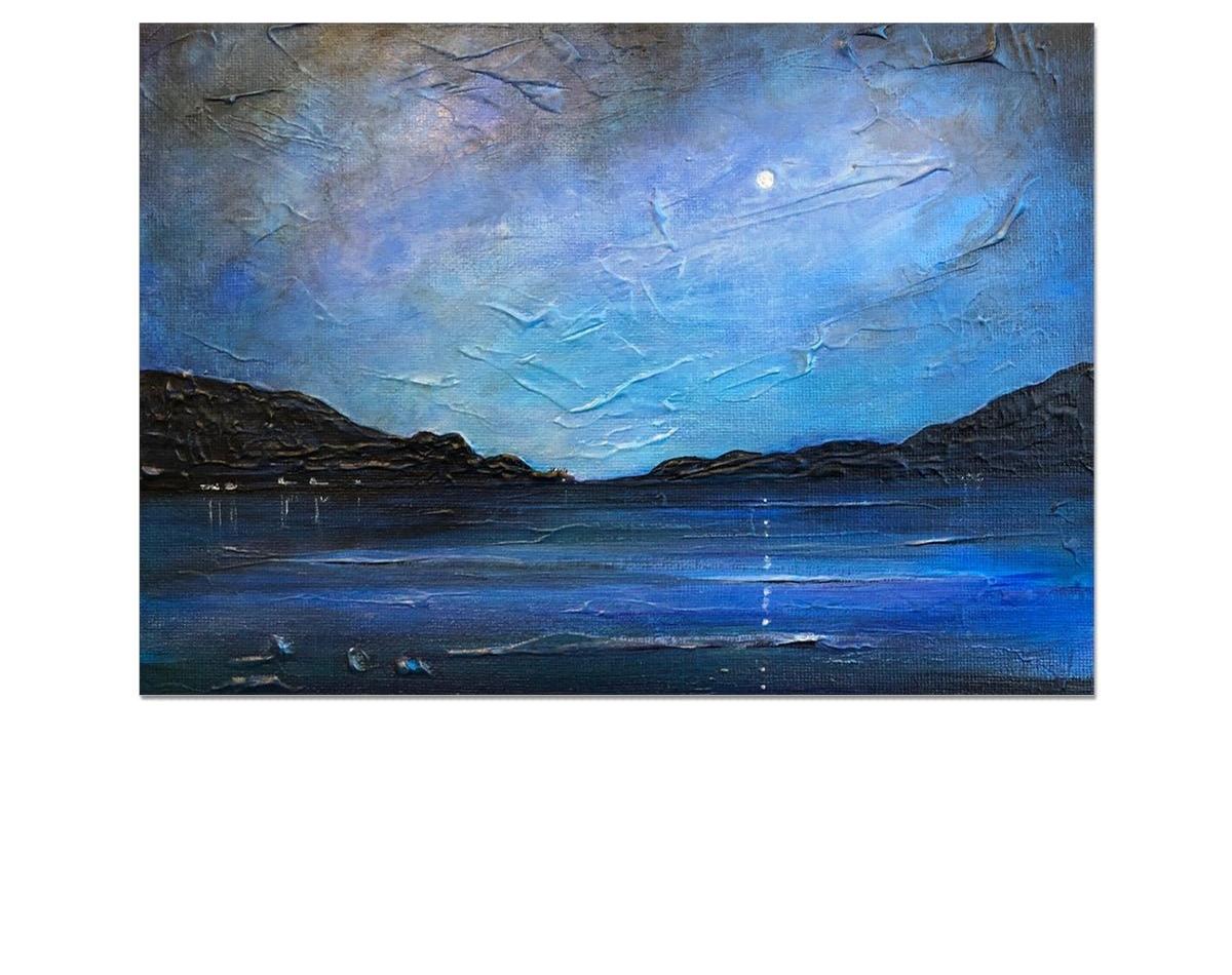 Loch Ness Moonlight-art-painting-scotland