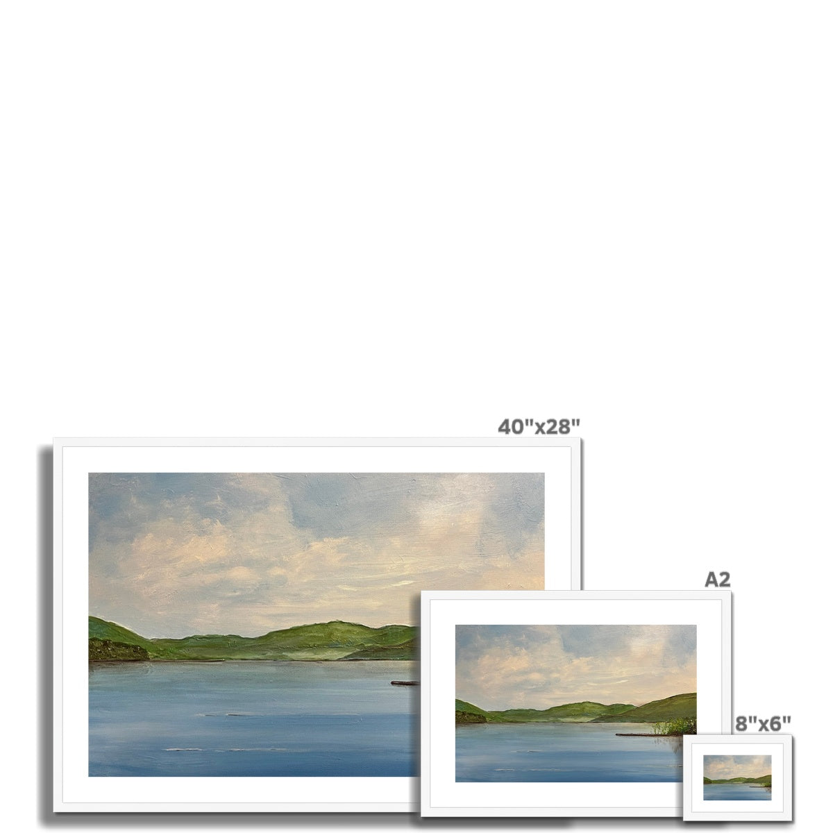 Loch Tay ii Painting | Framed &amp; Mounted Prints From Scotland