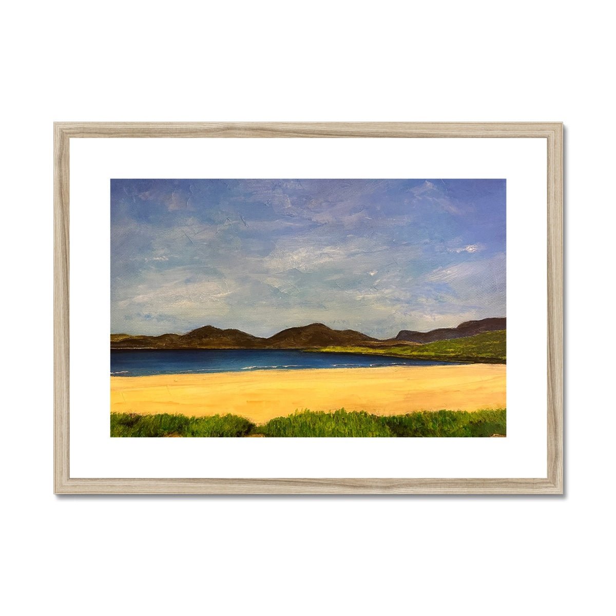 Luskentyre Beach Harris Painting | Framed &amp; Mounted Prints From Scotland