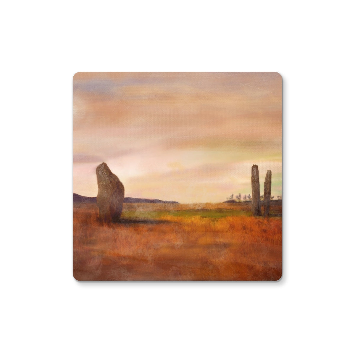 Machrie Moor Arran | Scottish Art Gifts | Coaster | Arran Art Gallery | Paintings, Prints, Homeware and Art Gifts From Scotland By Scottish Artist Kevin Hunter