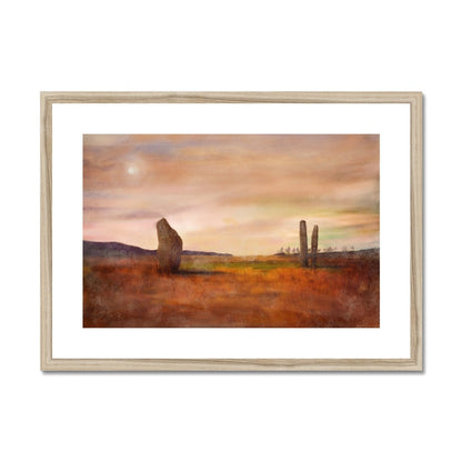 Machrie Moor Moonlight Painting | Framed &amp; Mounted Prints From Scotland