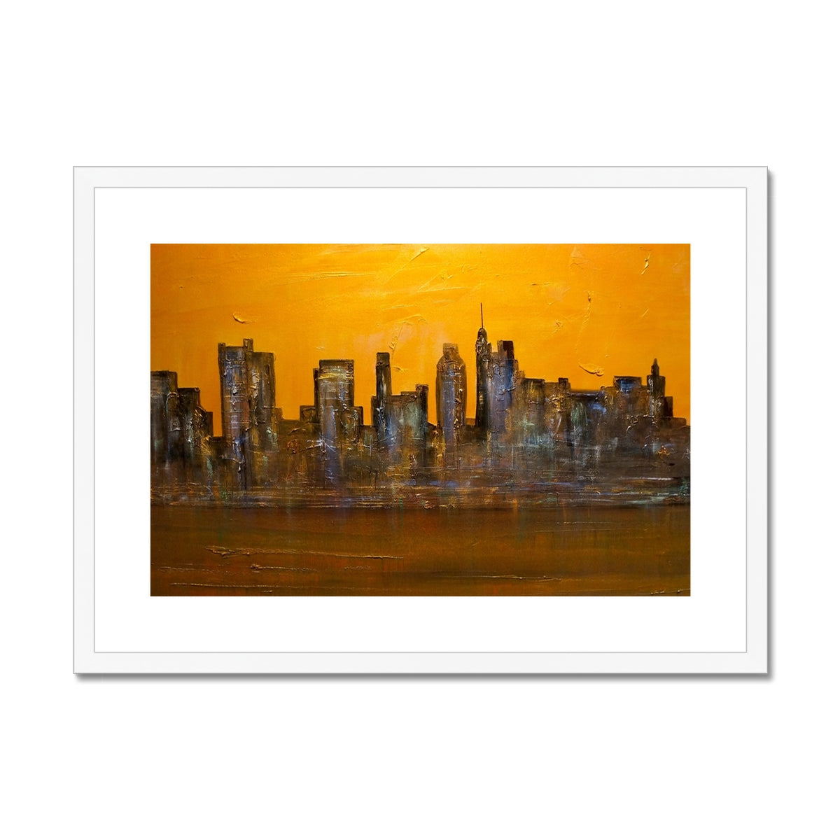 Manhattan Heat Painting | Framed & Mounted Prints From Scotland