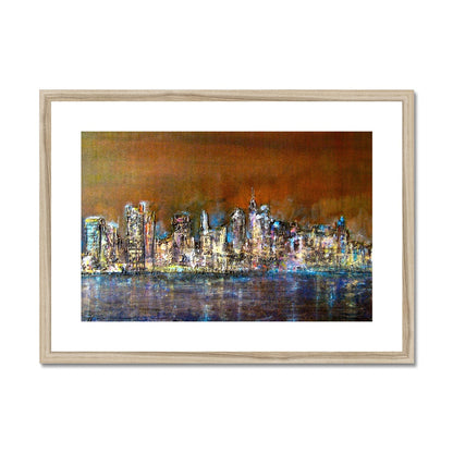 Manhattan Nights Painting | Framed &amp; Mounted Prints From Scotland