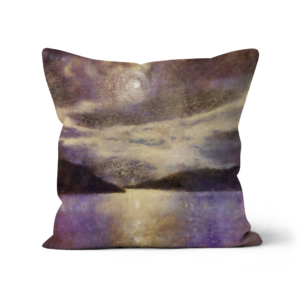 Moonlight Meets Lewis & Harris Art Gifts Cushion | Hebridean Islands Art Gallery | Paintings, Prints, Homeware and Art Gifts From Scotland By Scottish Artist Kevin Hunter