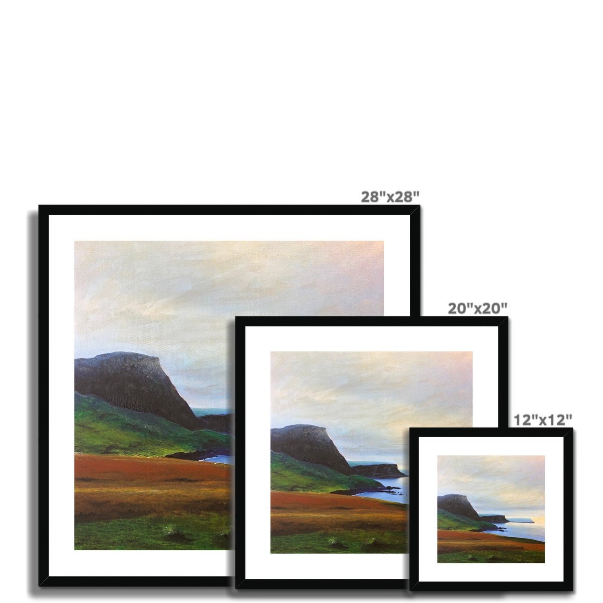 Neist Point Cliffs Skye Painting | Framed & Mounted Prints From Scotland