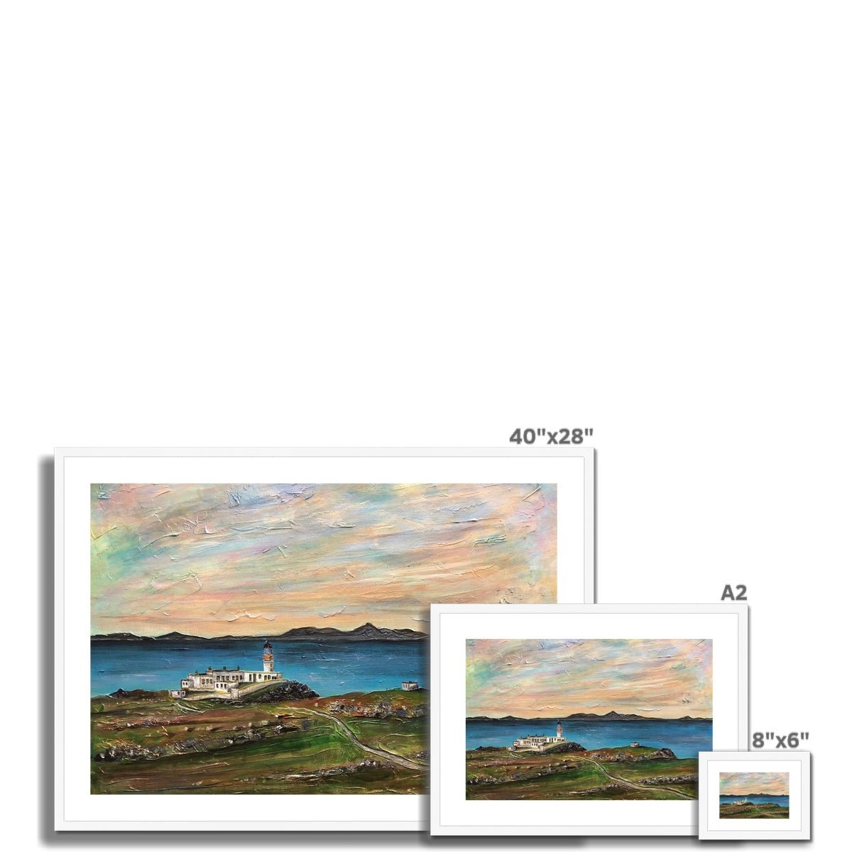 Neist Point Skye Painting | Framed &amp; Mounted Prints From Scotland