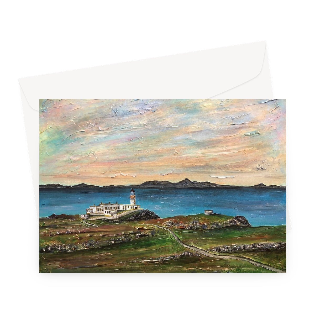 Neist Point Skye Scottish Art Gifts Greeting Card