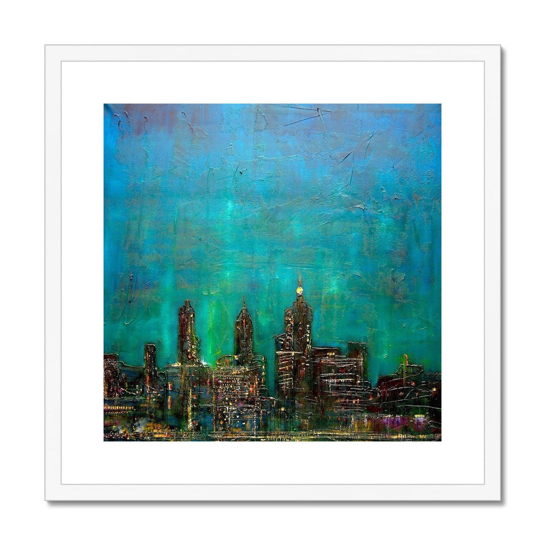 New York Nights Painting | Framed &amp; Mounted Prints From Scotland