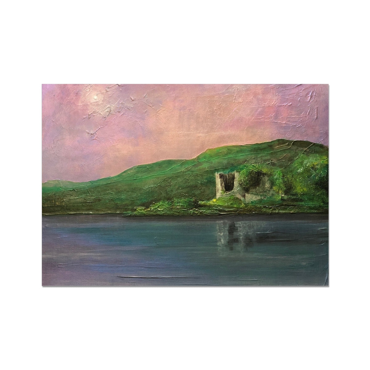 Old Castle Lachlan Prints | Historic &amp; Iconic Scotland Art Gallery | Paintings, Prints, Homeware and Art Gifts From Scotland By Scottish Artist Kevin Hunter