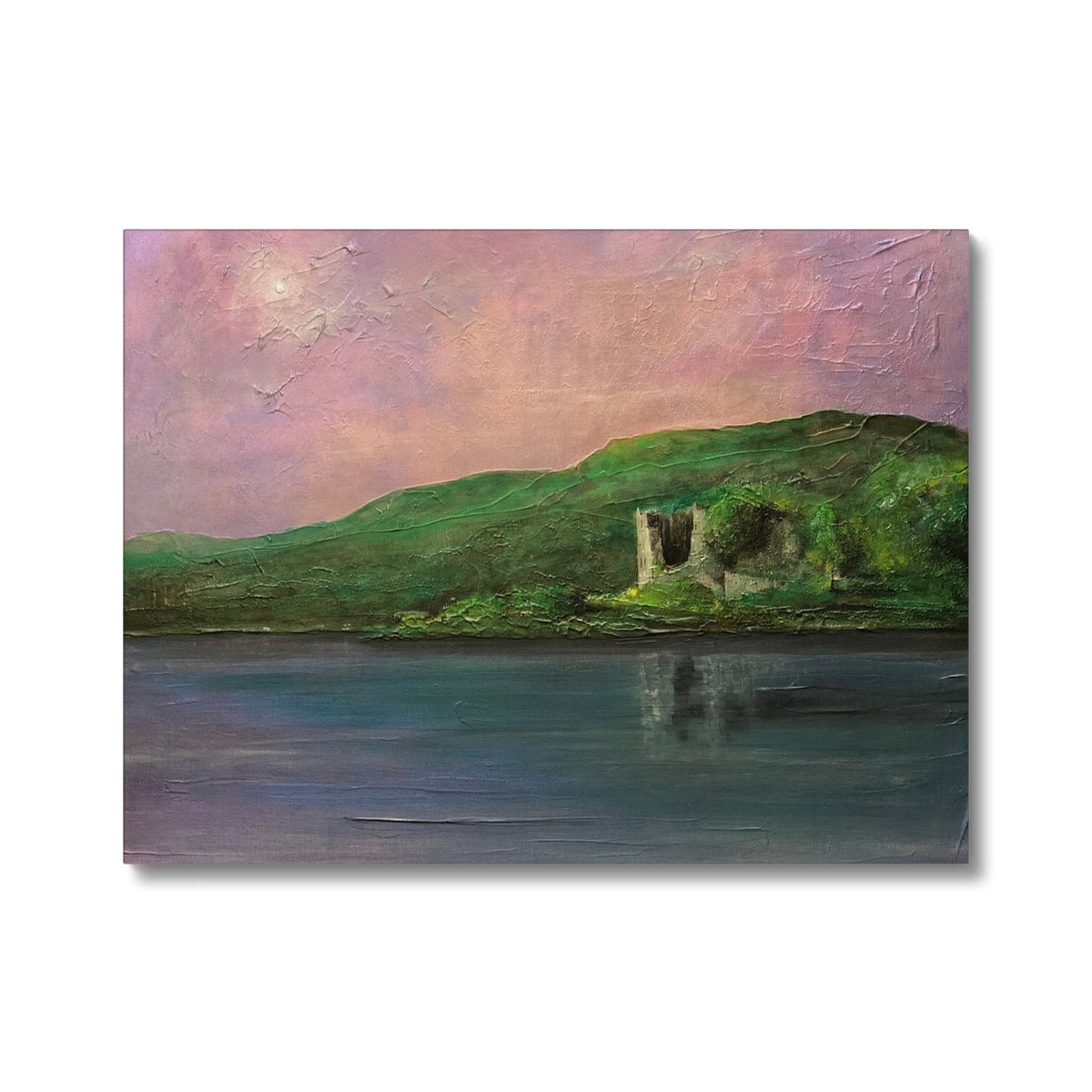 Old Castle Lachlan Canvas | Historic & Iconic Scotland Art Gallery | Paintings, Prints, Homeware and Art Gifts From Scotland By Scottish Artist Kevin Hunter