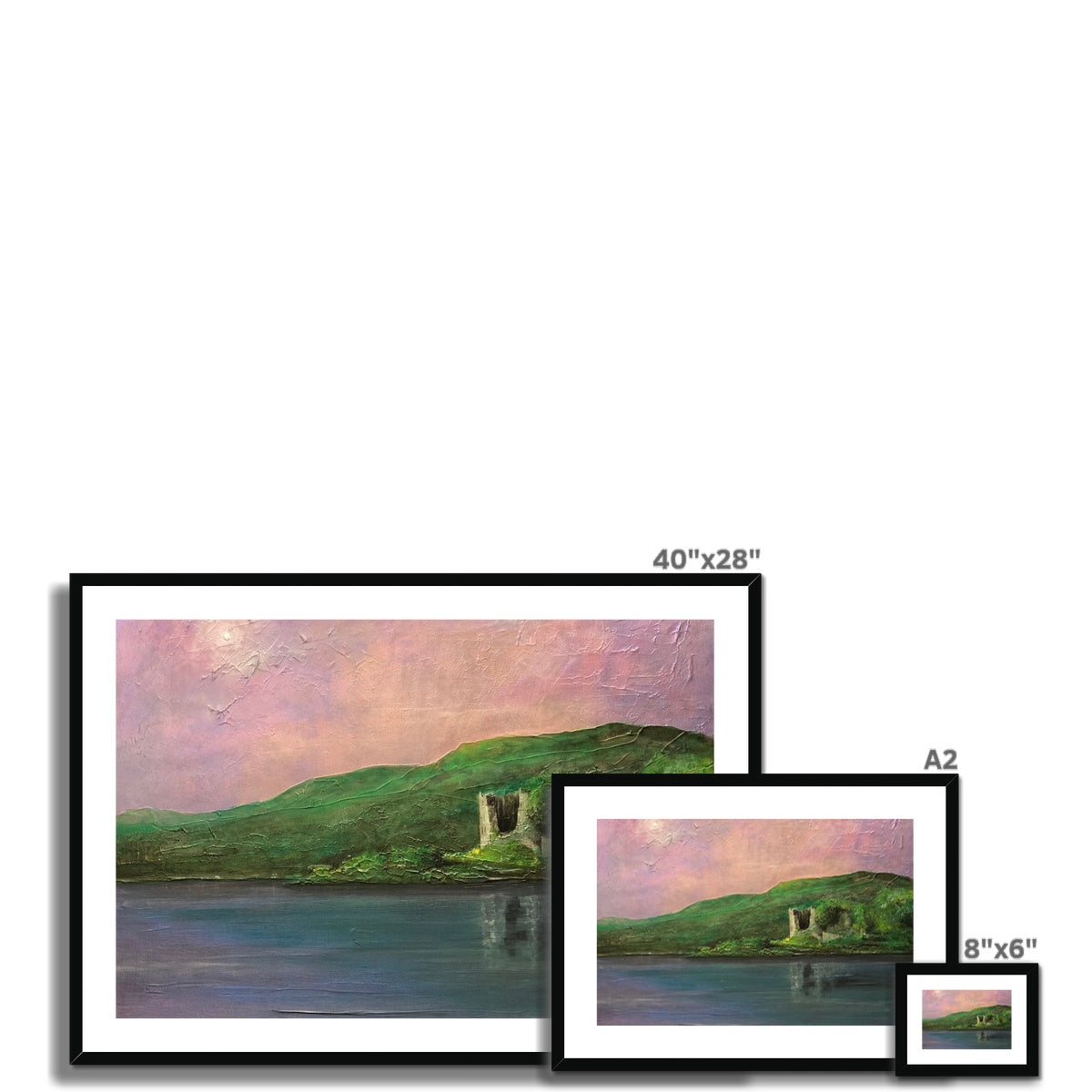 Old Castle Lachlan Painting | Framed & Mounted Prints From Scotland