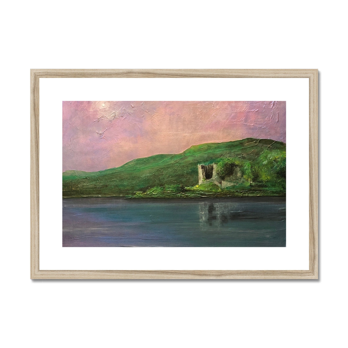 Old Castle Lachlan Painting | Framed &amp; Mounted Prints From Scotland