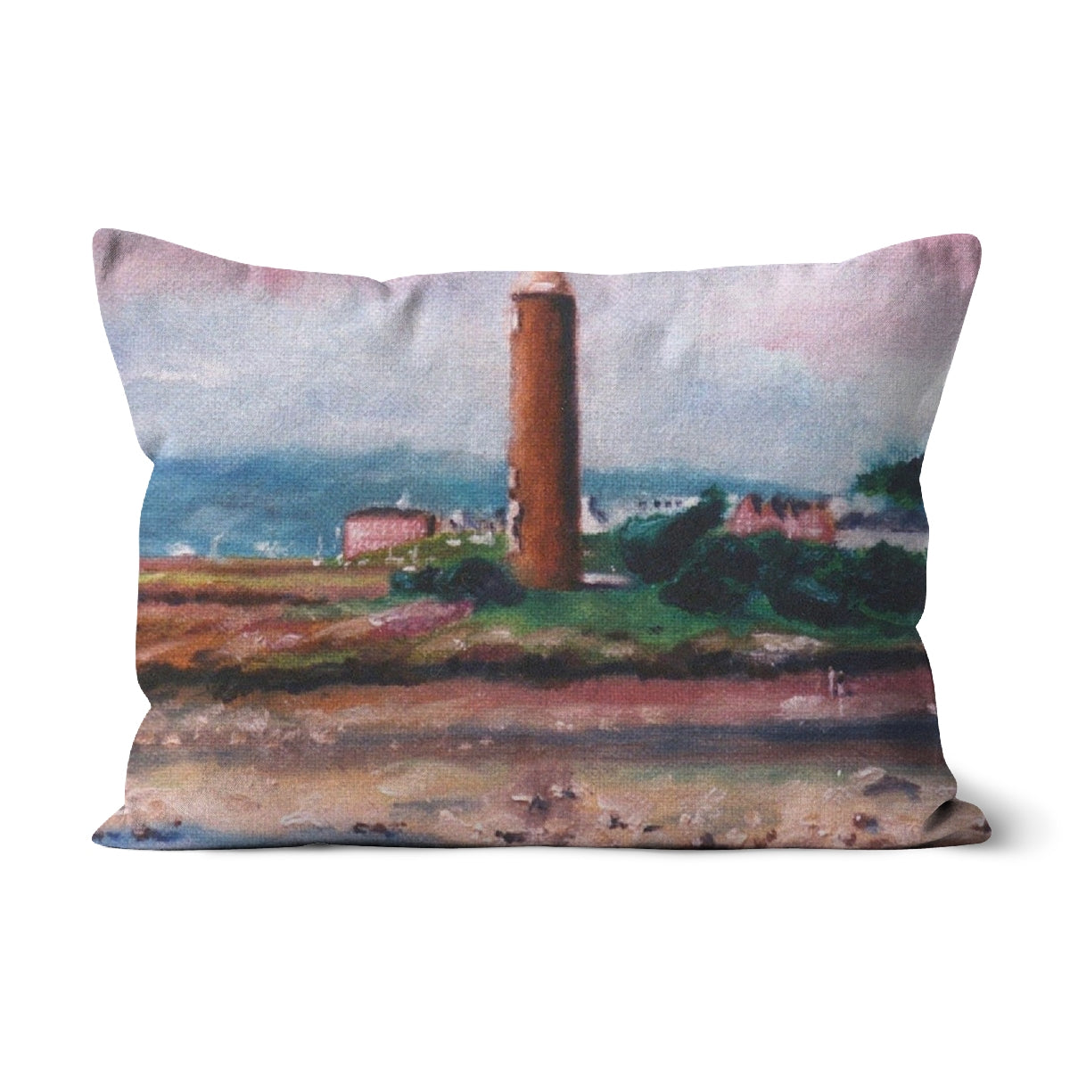 Pencil Point Largs Art Gifts Cushion | River Clyde Art Gallery | Paintings, Prints, Homeware and Art Gifts From Scotland By Scottish Artist Kevin Hunter