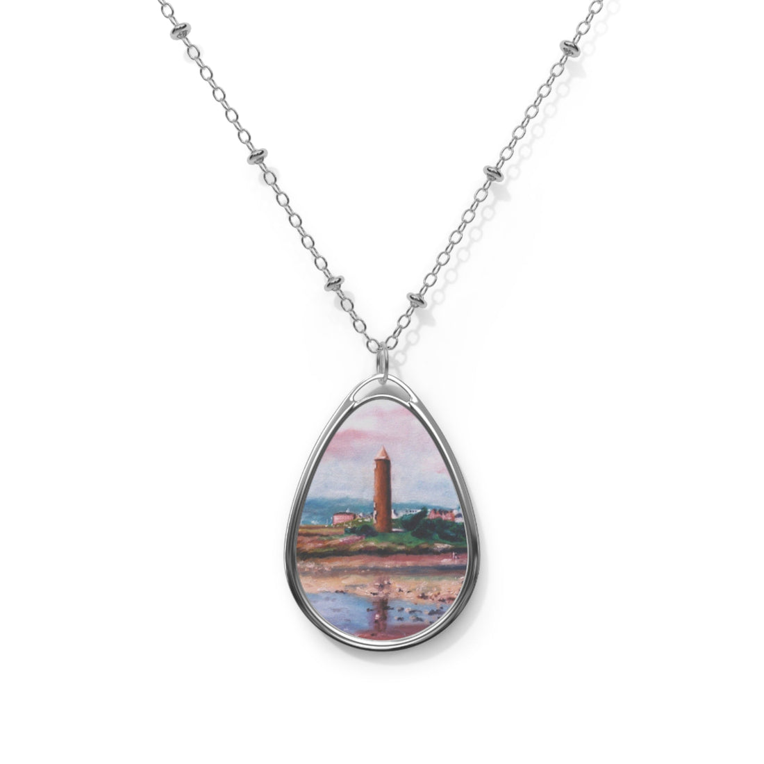 Pencil Point Largs Necklace | River Clyde Art Gallery | Paintings, Prints, Homeware and Art Gifts From Scotland By Scottish Artist Kevin Hunter