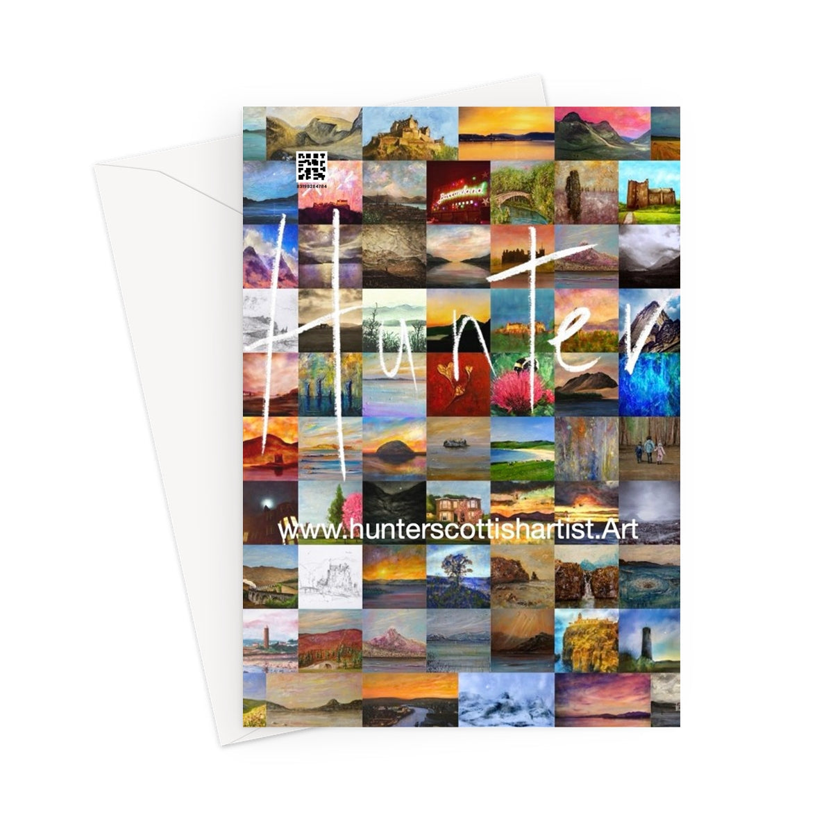 Pencil Point Largs Scottish Art Gifts Greeting Card | River Clyde Art Gallery | Paintings, Prints, Homeware and Art Gifts From Scotland By Scottish Artist Kevin Hunter