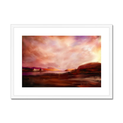 Plockton Sunset Painting | Framed &amp; Mounted Prints From Scotland