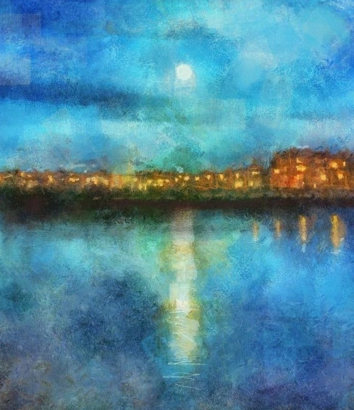 Portobello Moonlight Edinburgh Art Prints from my Edinburgh & Glasgow Art Gallery Collection