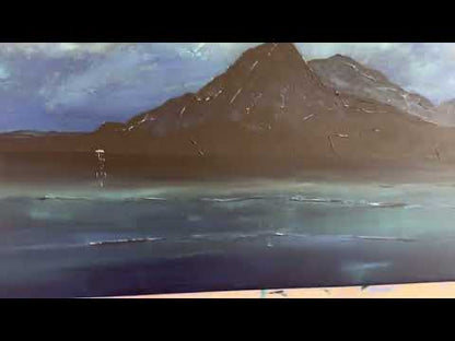 Skye Prussian Twilight Original Scottish Landscape Painting