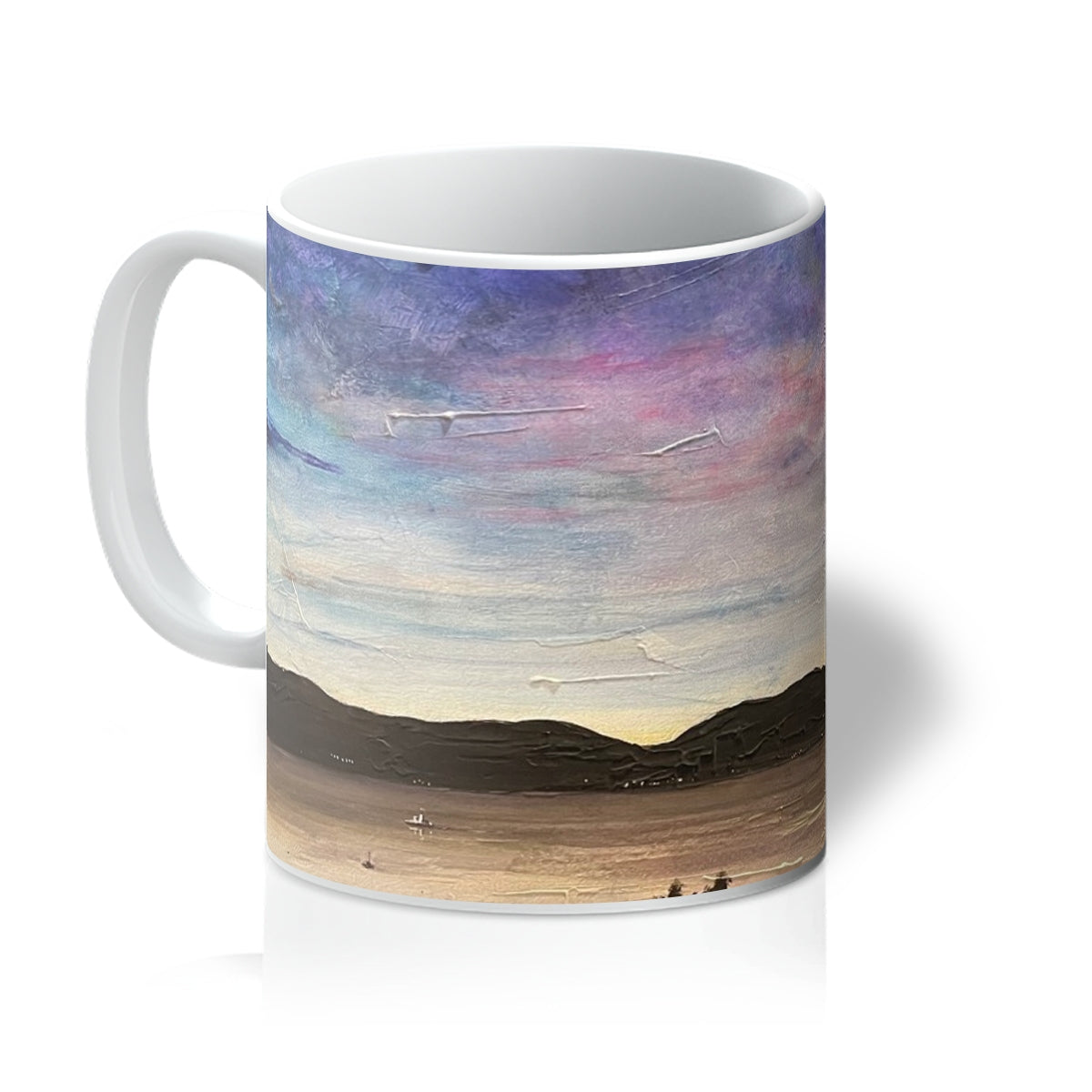 River Clyde Twilight Art Gifts Mug | River Clyde Art Gallery | Paintings, Prints, Homeware and Art Gifts From Scotland By Scottish Artist Kevin Hunter