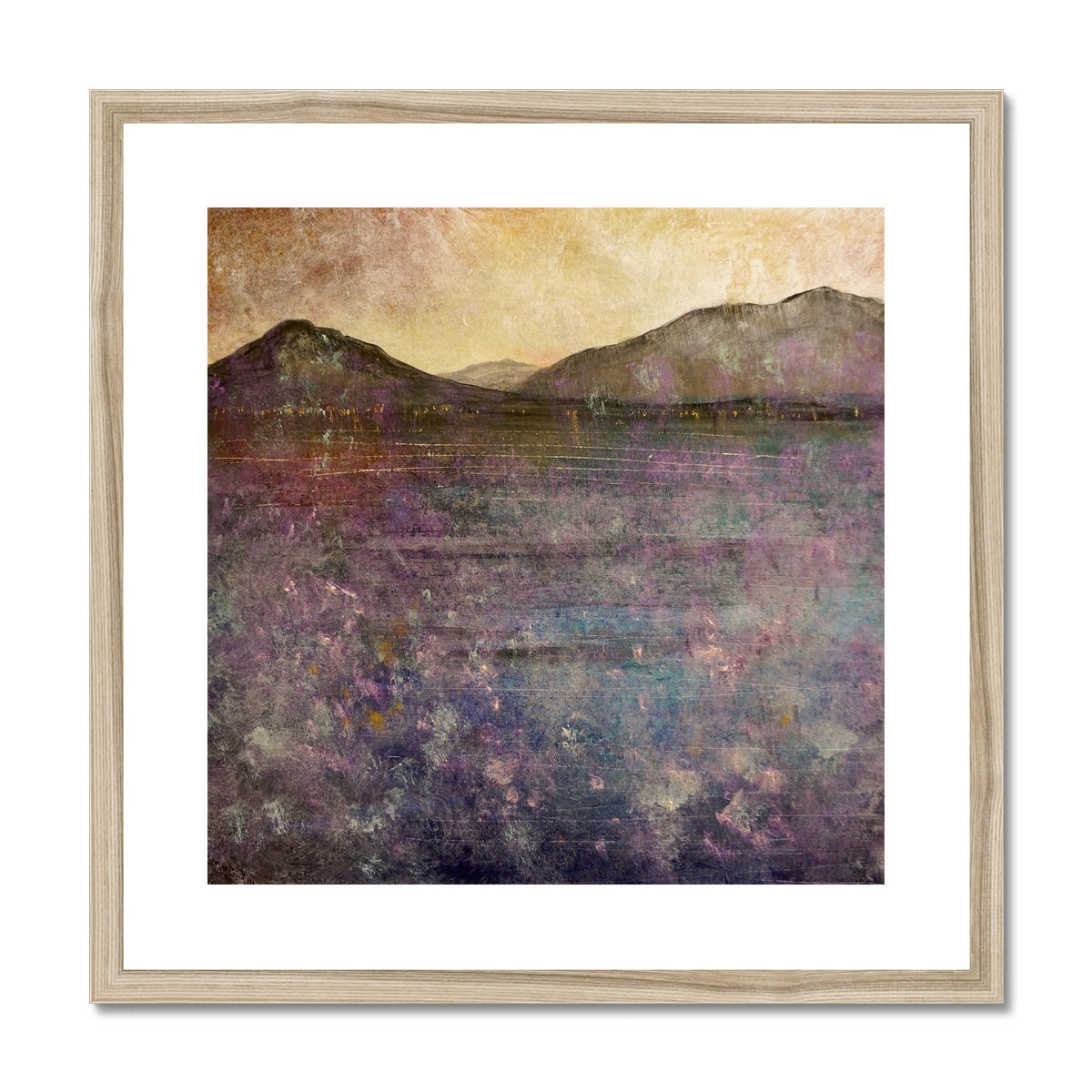 River Clyde Winter Dusk Painting | Framed & Mounted Prints From Scotland