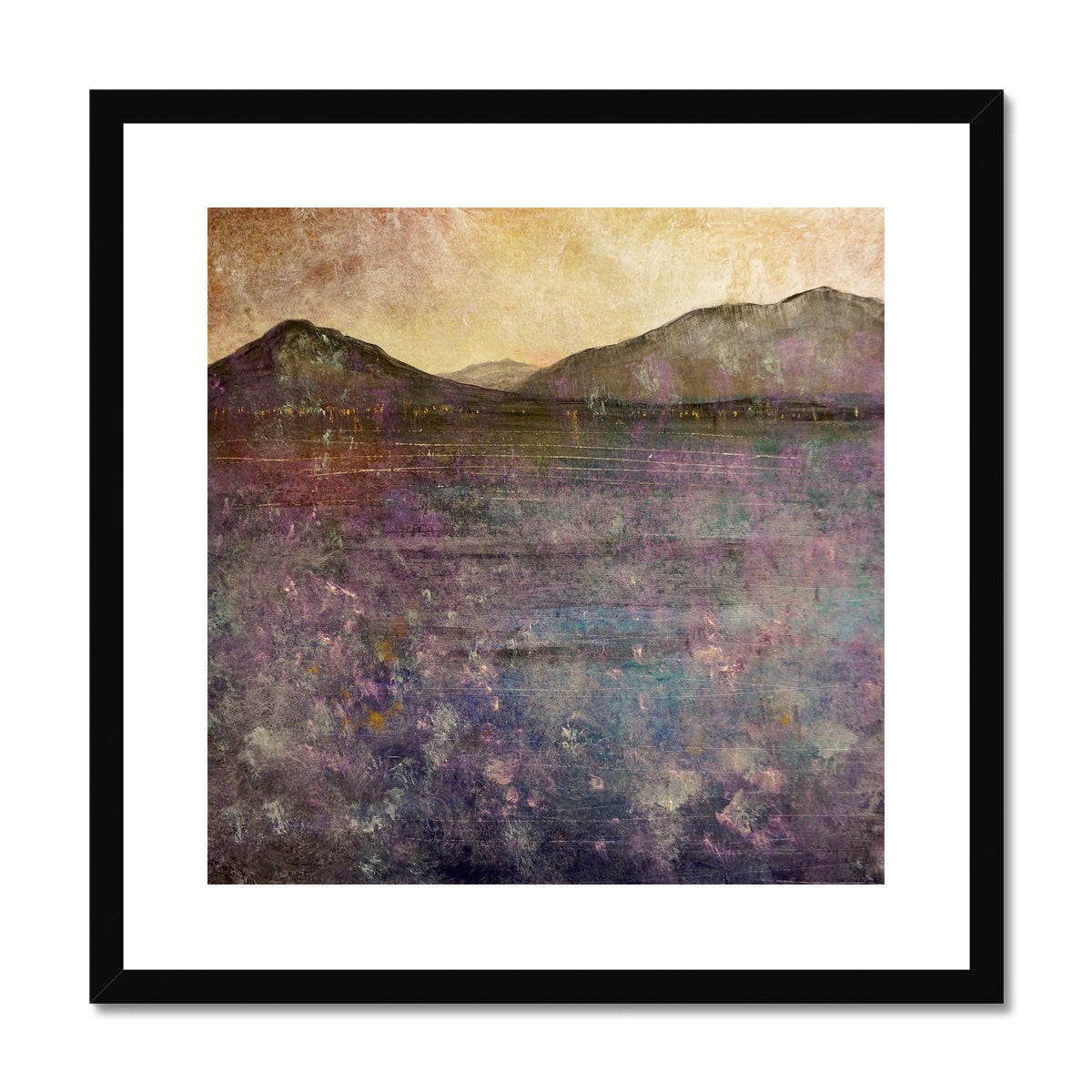 River Clyde Winter Dusk Painting | Framed & Mounted Prints From Scotland