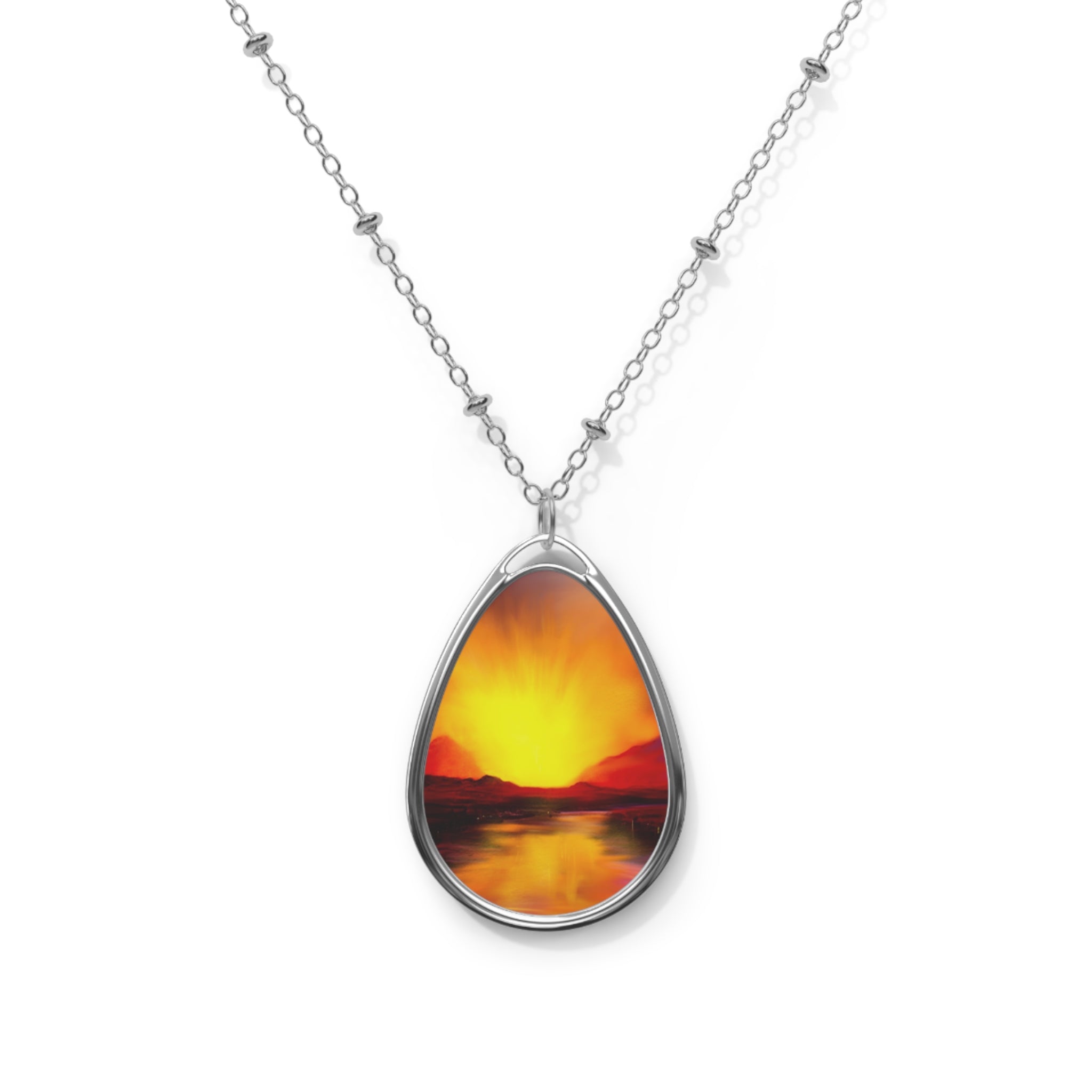 Skye Sunset Necklace | Skye Art Gallery | Paintings, Prints, Homeware and Art Gifts From Scotland By Scottish Artist Kevin Hunter