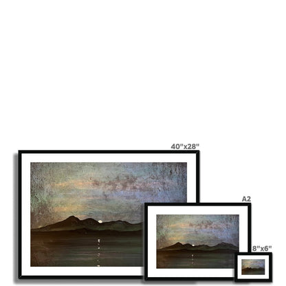 Sleeping Warrior Moonlight Arran Painting | Framed &amp; Mounted Prints From Scotland