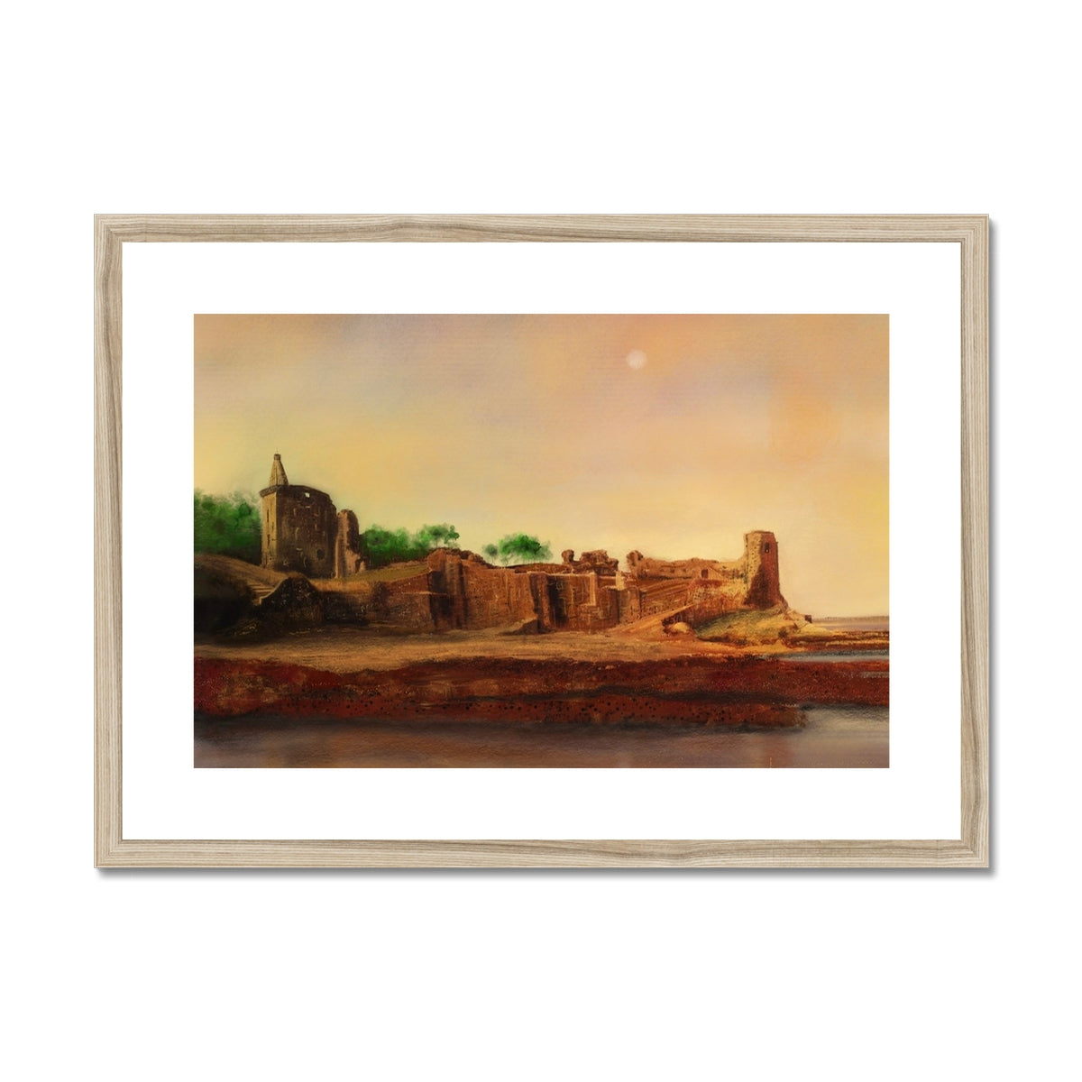 St Andrews Castle Painting | Framed & Mounted Prints From Scotland