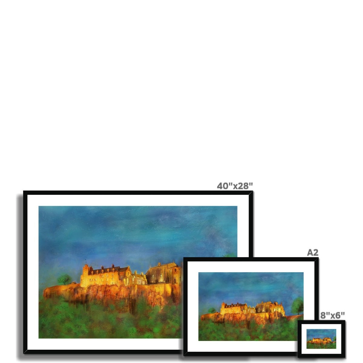 Stirling Castle Painting | Framed &amp; Mounted Prints From Scotland