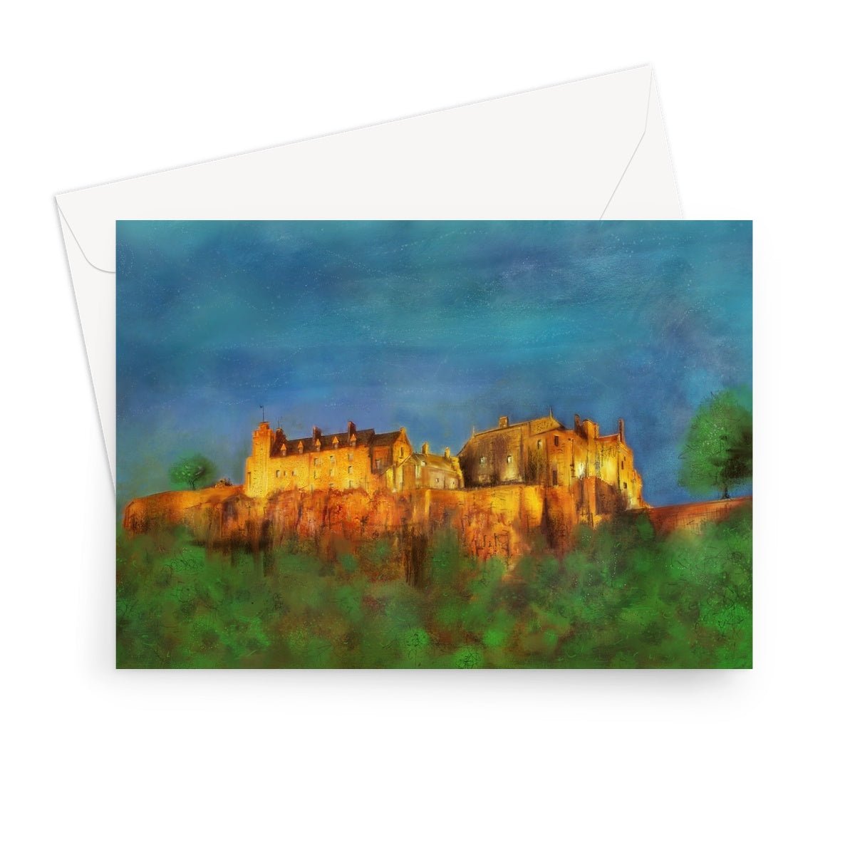 Stirling Castle Scottish Art Gifts Greeting Card