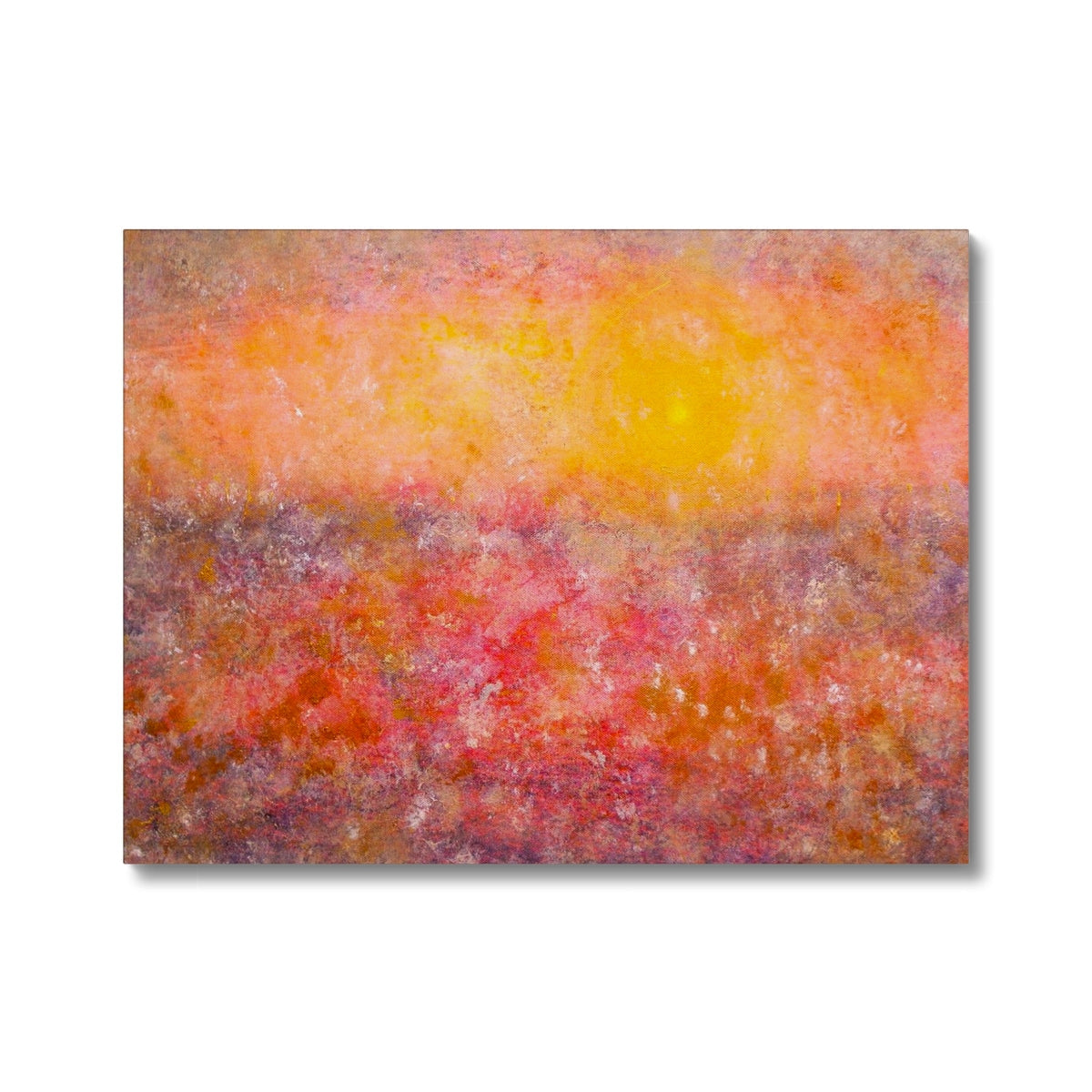 Sunrise Mist Horizon Abstract Canvas | Abstract & Impressionistic Art Gallery | Paintings, Prints, Homeware and Art Gifts From Scotland By Scottish Artist Kevin Hunter