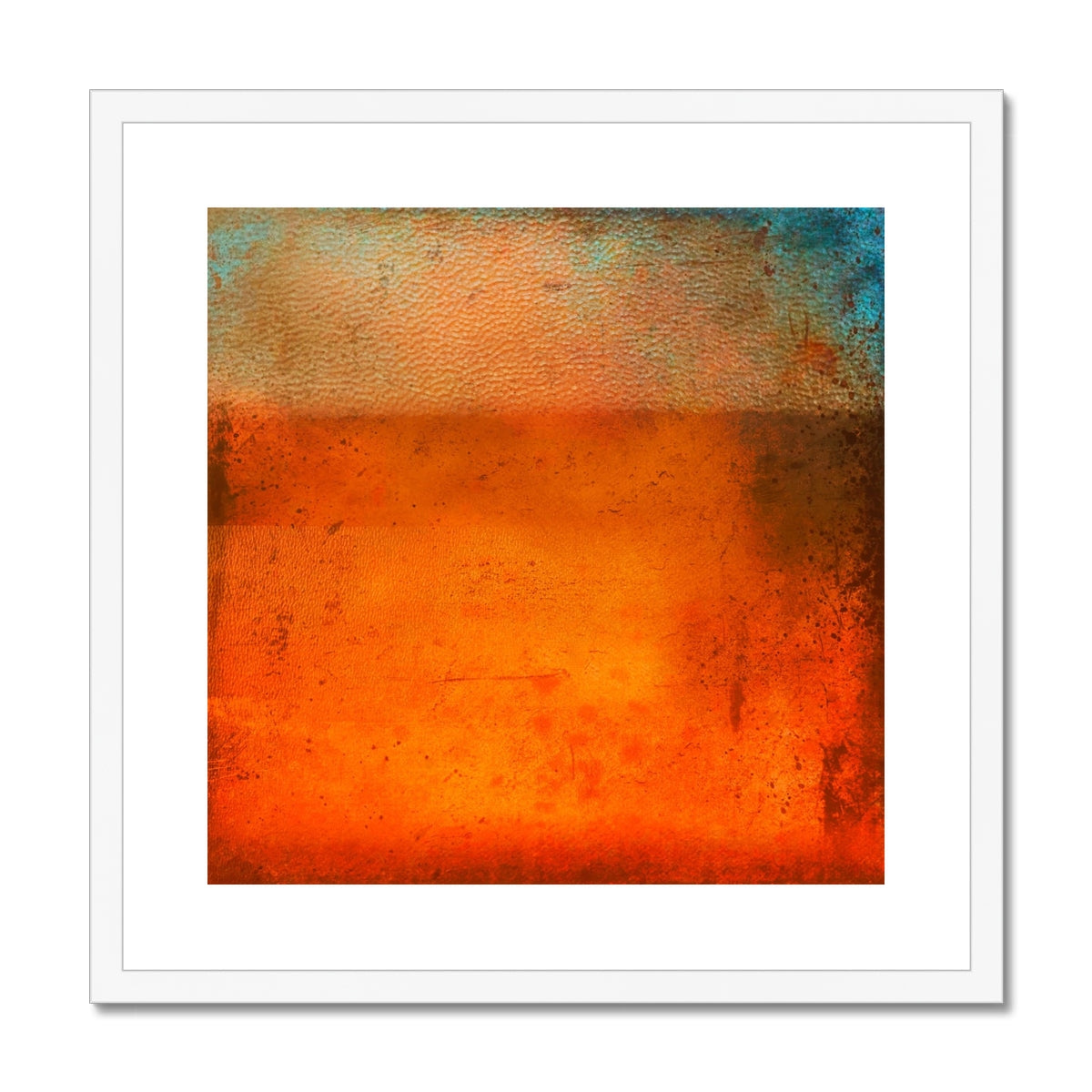 Sunset Horizon Abstract Painting | Framed & Mounted Prints From Scotland