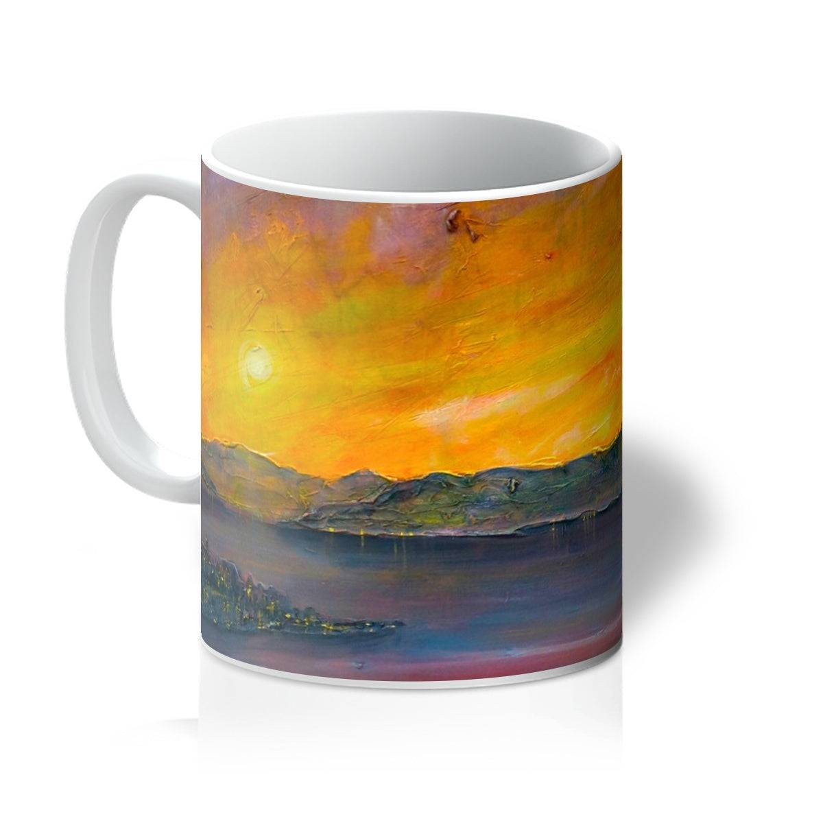 Sunset Over Gourock Art Gifts Mug