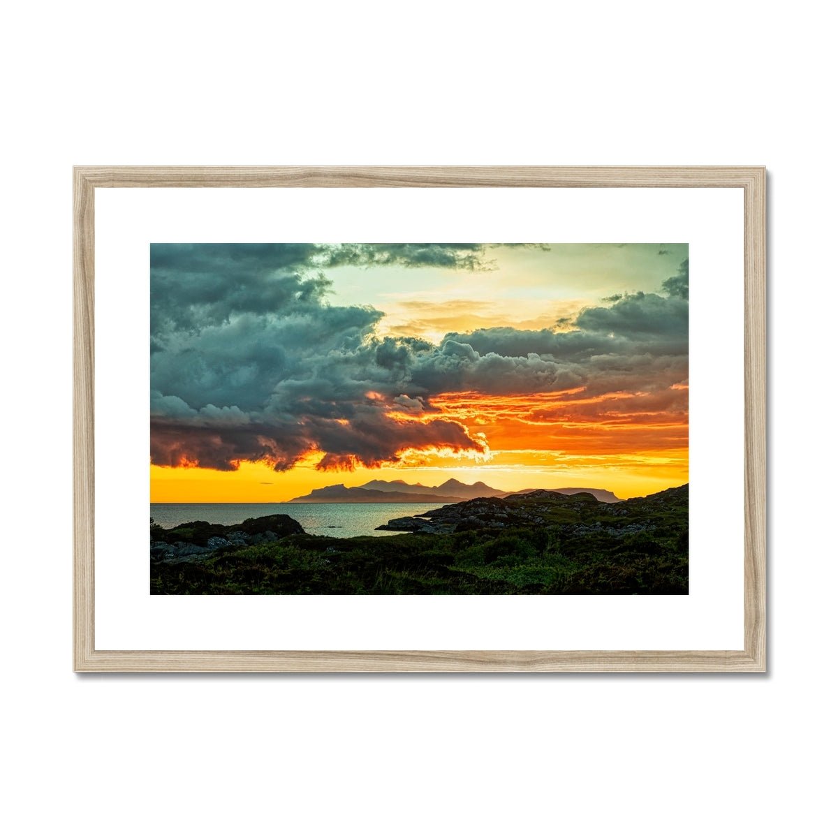 Sunset Over Skye From Ardtoe Scottish Landscape Photography | Framed & Mounted Prints From Scotland