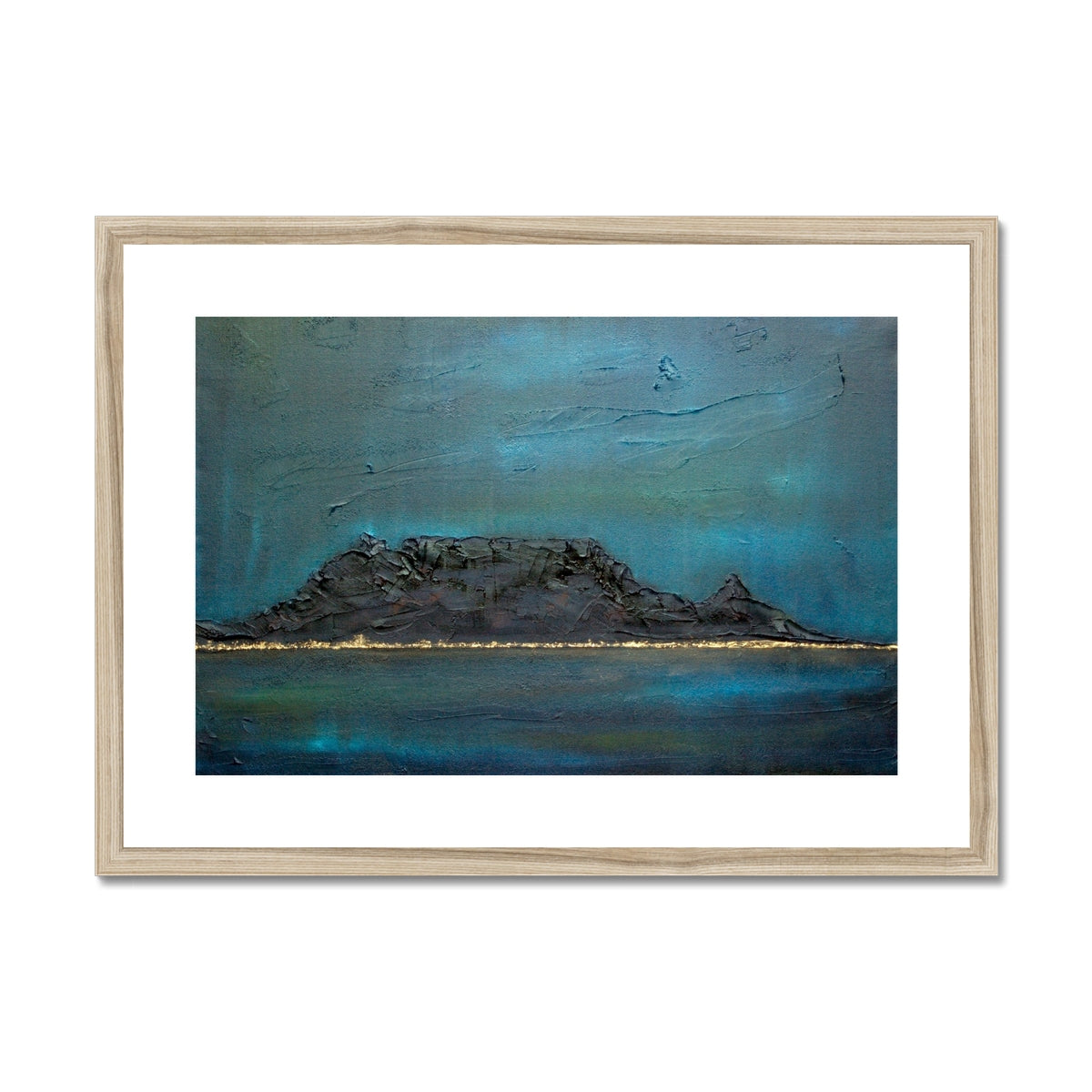 Table Mountain Dusk Painting | Framed &amp; Mounted Prints From Scotland