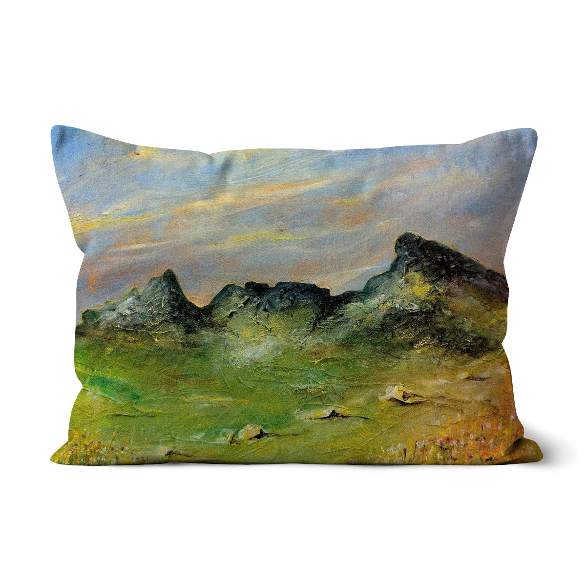 The Cobbler Art Gifts Cushion | Scottish Lochs & Mountains Art Gallery | Paintings, Prints, Homeware and Art Gifts From Scotland By Scottish Artist Kevin Hunter