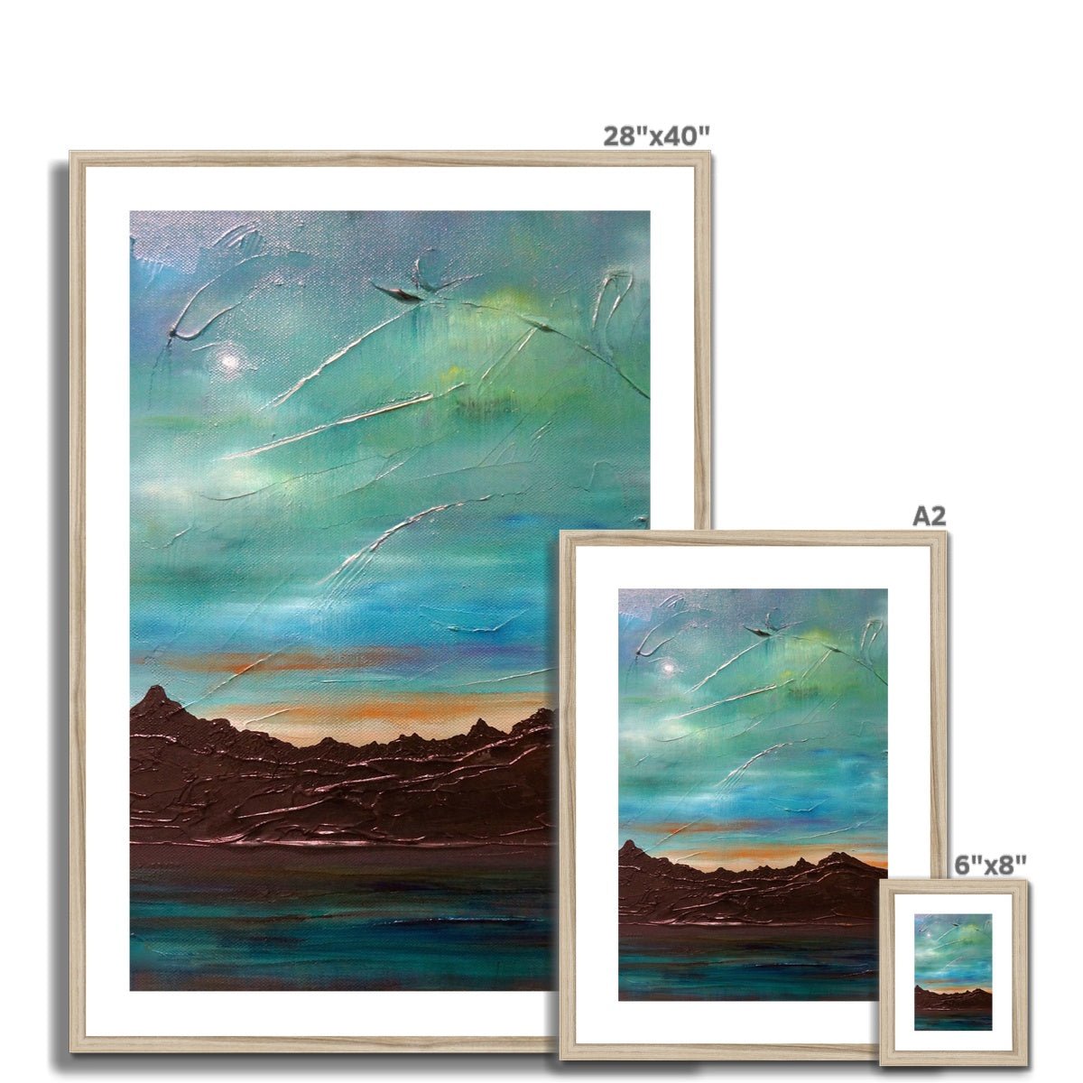 The Cuillin From Elgol Skye Painting | Framed &amp; Mounted Prints From Scotland