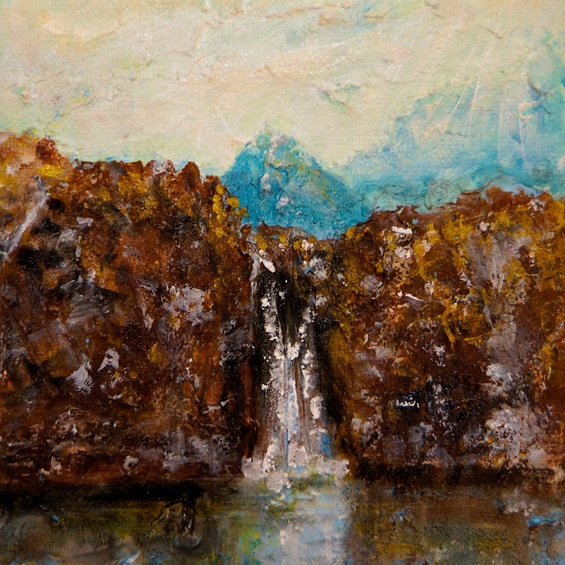 The Fairy Pools Skye Wooden Art Block