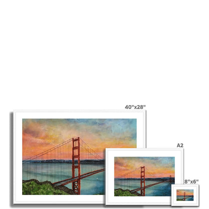 The Golden Gate Bridge Painting | Framed &amp; Mounted Prints From Scotland