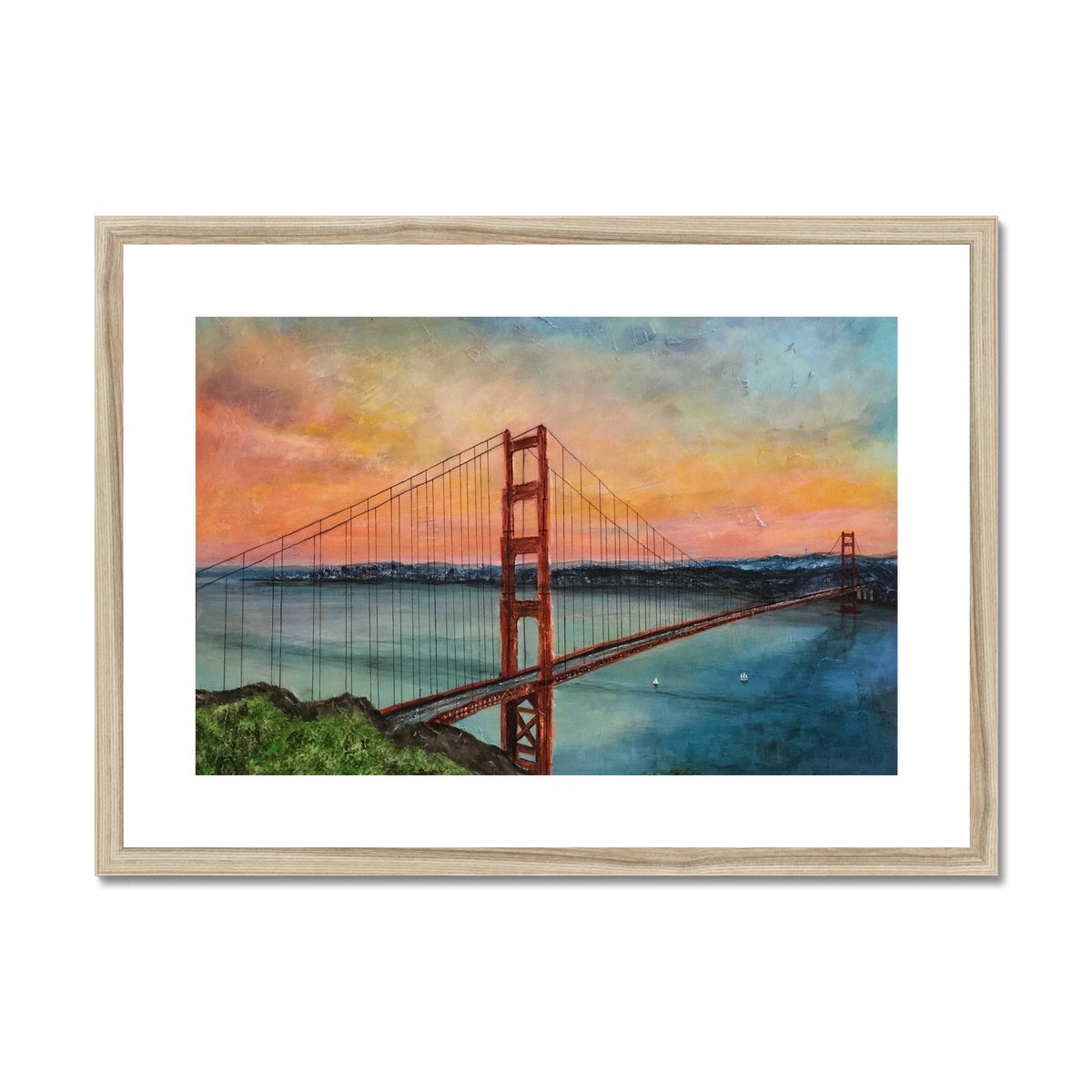 The Golden Gate Bridge Painting | Framed &amp; Mounted Prints From Scotland