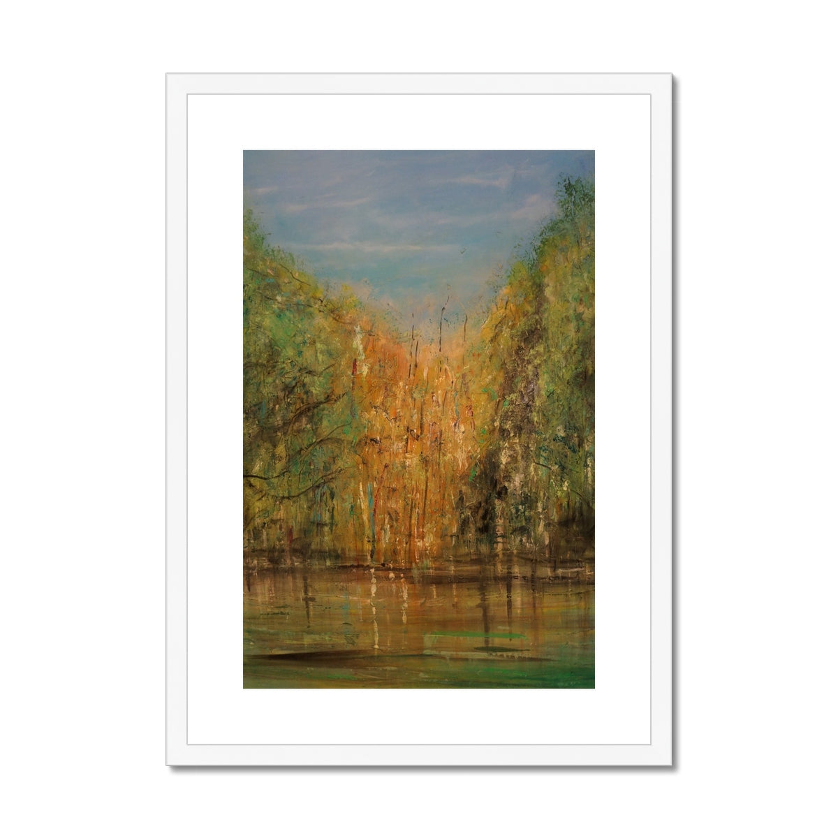 The Hidden Highland Lochan Painting | Framed & Mounted Prints From Scotland