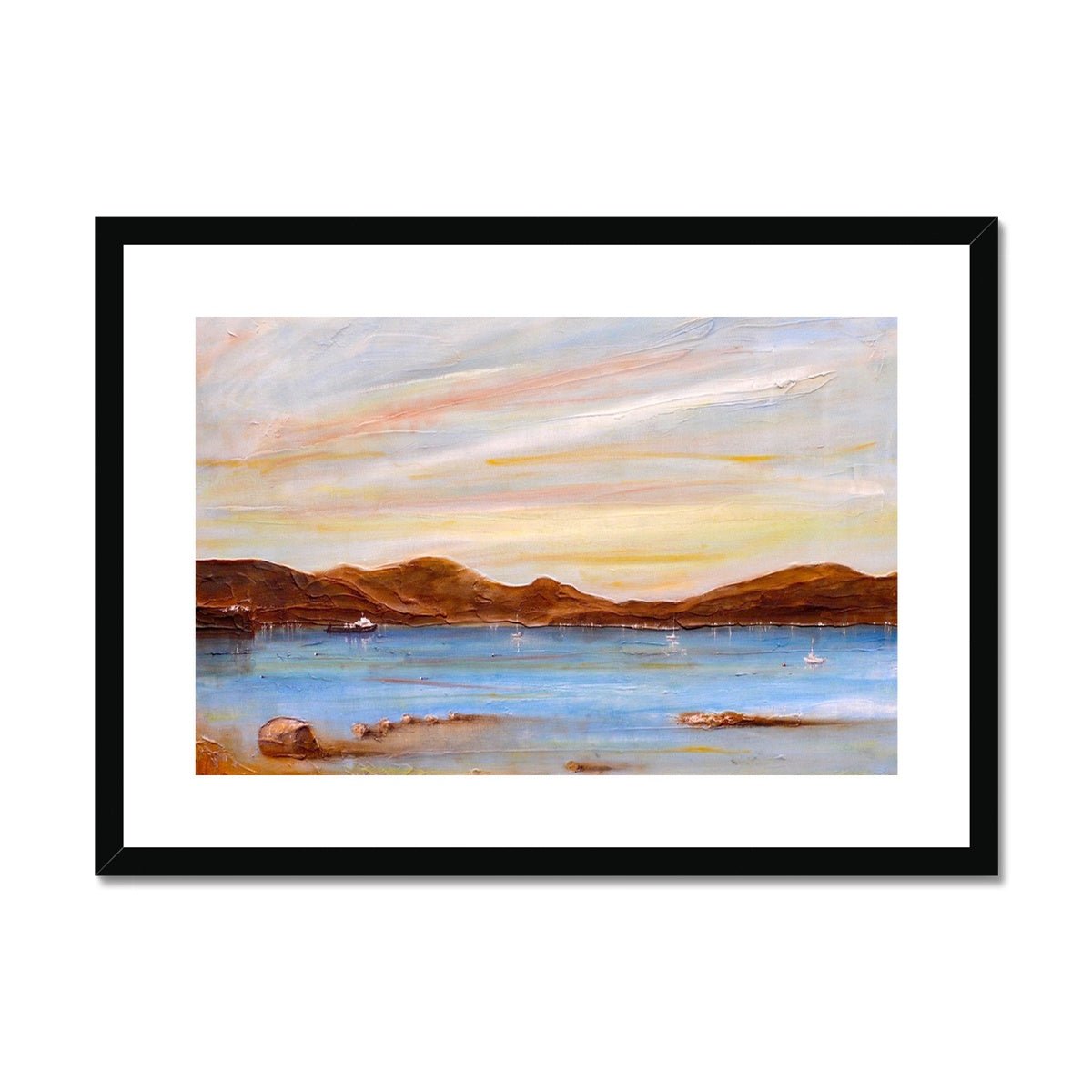 The Last Ferry To Dunoon Painting | Framed & Mounted Prints From Scotland