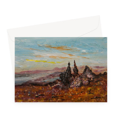 The Old Man Of Storr Skye Scottish Art Gifts Greeting Card