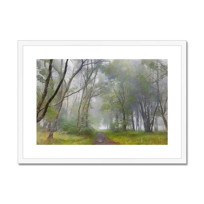 The Path To The Highland Mist Painting | Framed &amp; Mounted Prints From Scotland