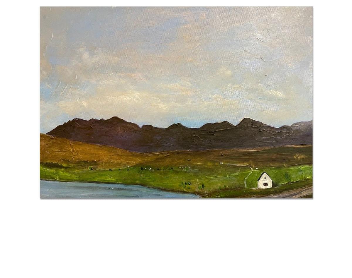 The Road To Carbost Skye-art-painting-scotland