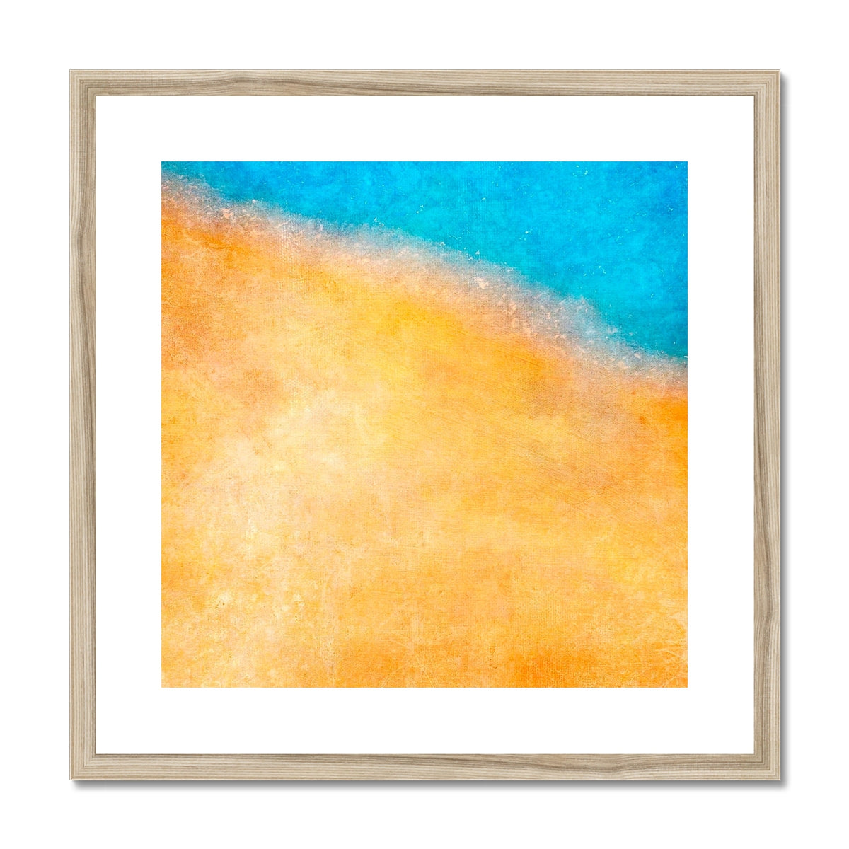 The Shoreline Abstract Painting | Framed &amp; Mounted Prints From Scotland