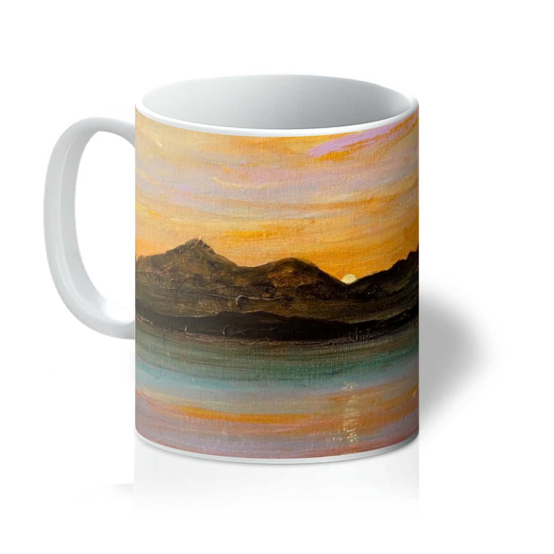 The Sleeping Warrior Arran Art Gifts Mug | Arran Art Gallery | Paintings, Prints, Homeware and Art Gifts From Scotland By Scottish Artist Kevin Hunter