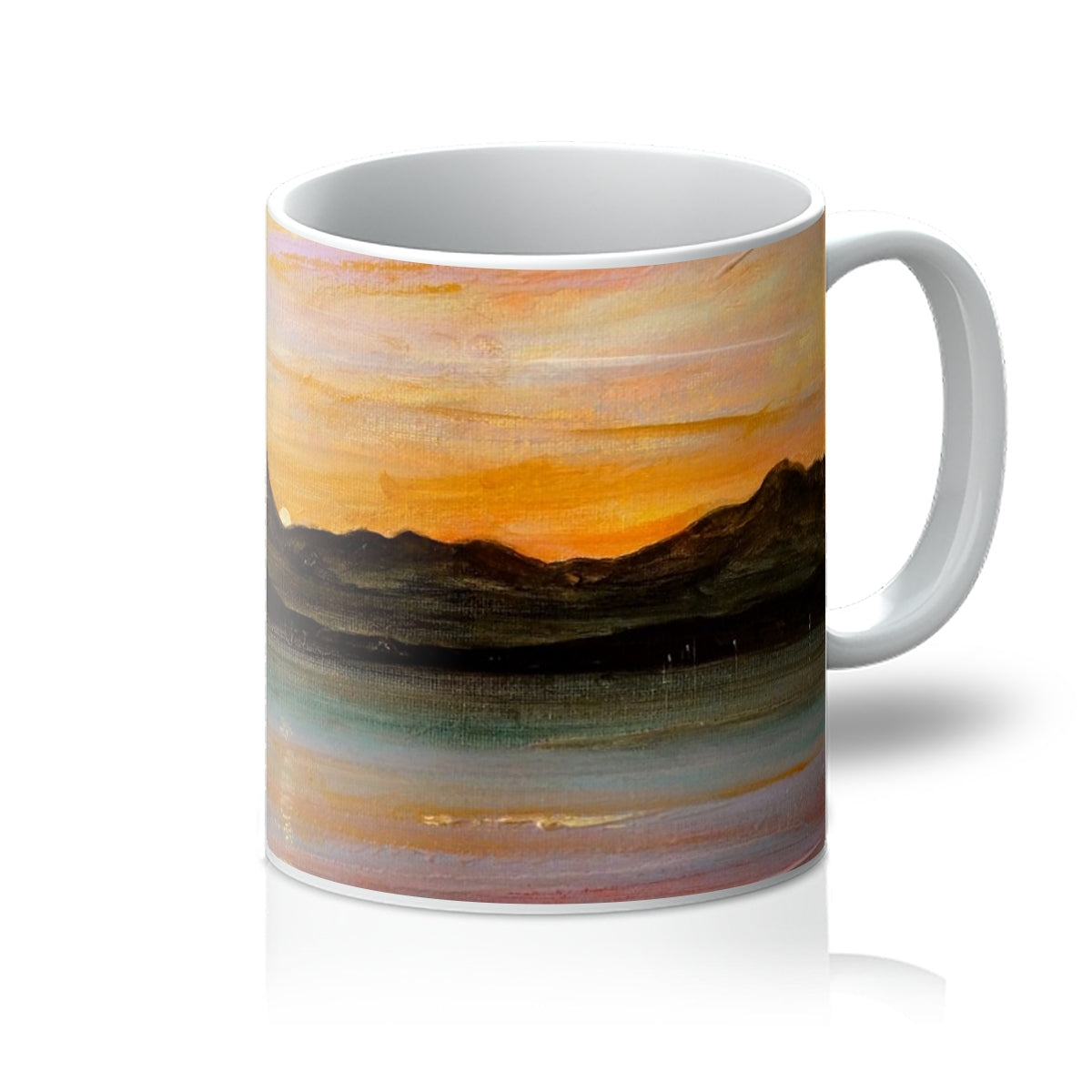 The Sleeping Warrior Arran Art Gifts Mug | Arran Art Gallery | Paintings, Prints, Homeware and Art Gifts From Scotland By Scottish Artist Kevin Hunter